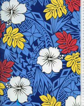Polynesian Fabric IMIRAU Blue - Tissushop